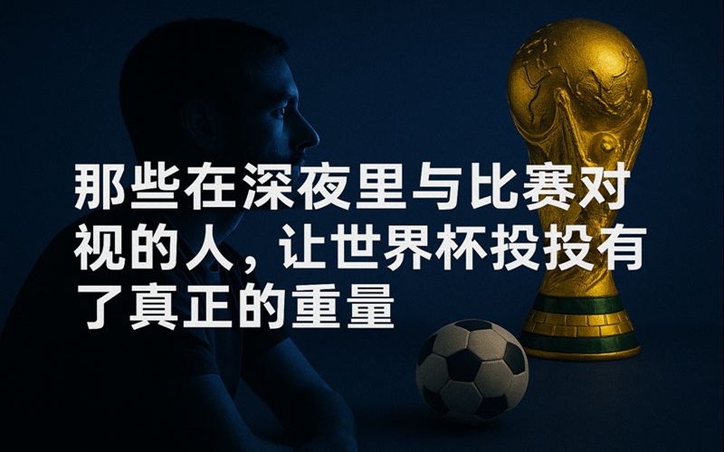 那些在深夜里与比赛对视的人,让世界杯投注有了真正的重量 那些在深夜里与比赛对视的人,让世界杯投注有了真正的重量
