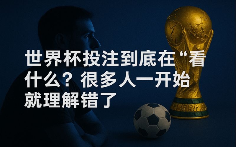 世界杯投注到底在“看”什么?很多人一开始就理解错了 世界杯投注到底在“看”什么?很多人一开始就理解错了