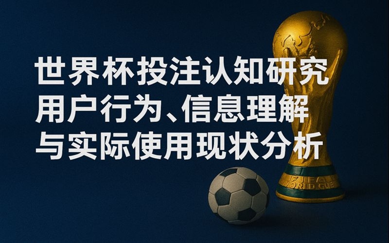 世界杯投注认知研究：用户行为、信息理解与实际使用现状分析