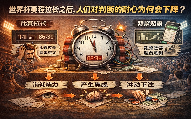 世界杯赛程拉长之后，人们对判断的耐心为何会下降